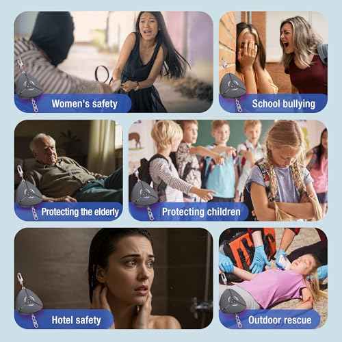 Hidden Camera Detector & GPS Tracker Detector ? Portable Bug Detector, Alarm & Flashlight, Travel Essentials & Personal Privacy And Security Keychain Set for Women, Gifts for Teen Girls - Self Defense