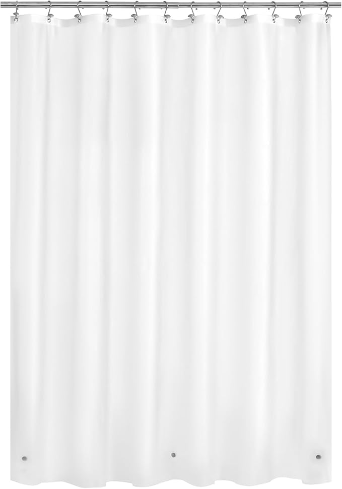 Mrs Awesome Frost Shower Curtain Liner with 3 Magnets, 72x75 Frosted PEVA Shower Liner, Light Weight Plastic Shower Curtain for Bathroom, Waterproof,Frost