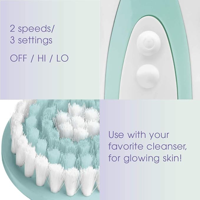 True Glow by Conair Battery Operated Facial Cleansing Brush