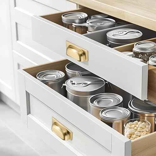 SAILING 10 Pack Cabinet Cup Handle- 5"/128mm Champagne Bronze Cabinet Cup Pulls Cabinet Handles Kitchen Hardware Bathroom Living Room Drawer pulls