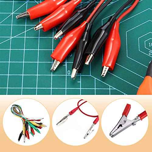 Coideal 100 Pcs Metal Alligator Clips 2 Inch, 51mm Electrical Steel Crocodile Clips Spring Clamps Silver Tone Nickel Plated