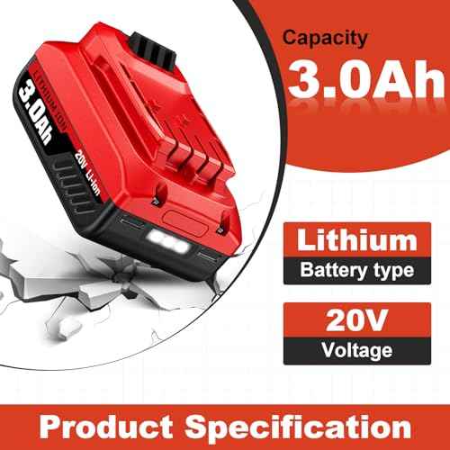 PDstation 3.0Ah 2Pack V20 Replacement for Craftsman 20V Battery Compatible with Craftsman Battery CMCB202 CMCB204 CMCB201 CMCS300B CMCG400B CMCD700C1 CMCL030B 20V Cordless Power Tools