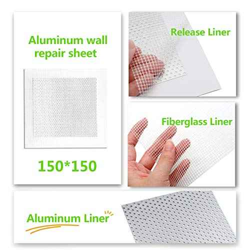 7pcs Drywall Repair Patch, 6" x 6" Drywall Patch Self Adhesive Aluminum Wall Repair Patch Kit