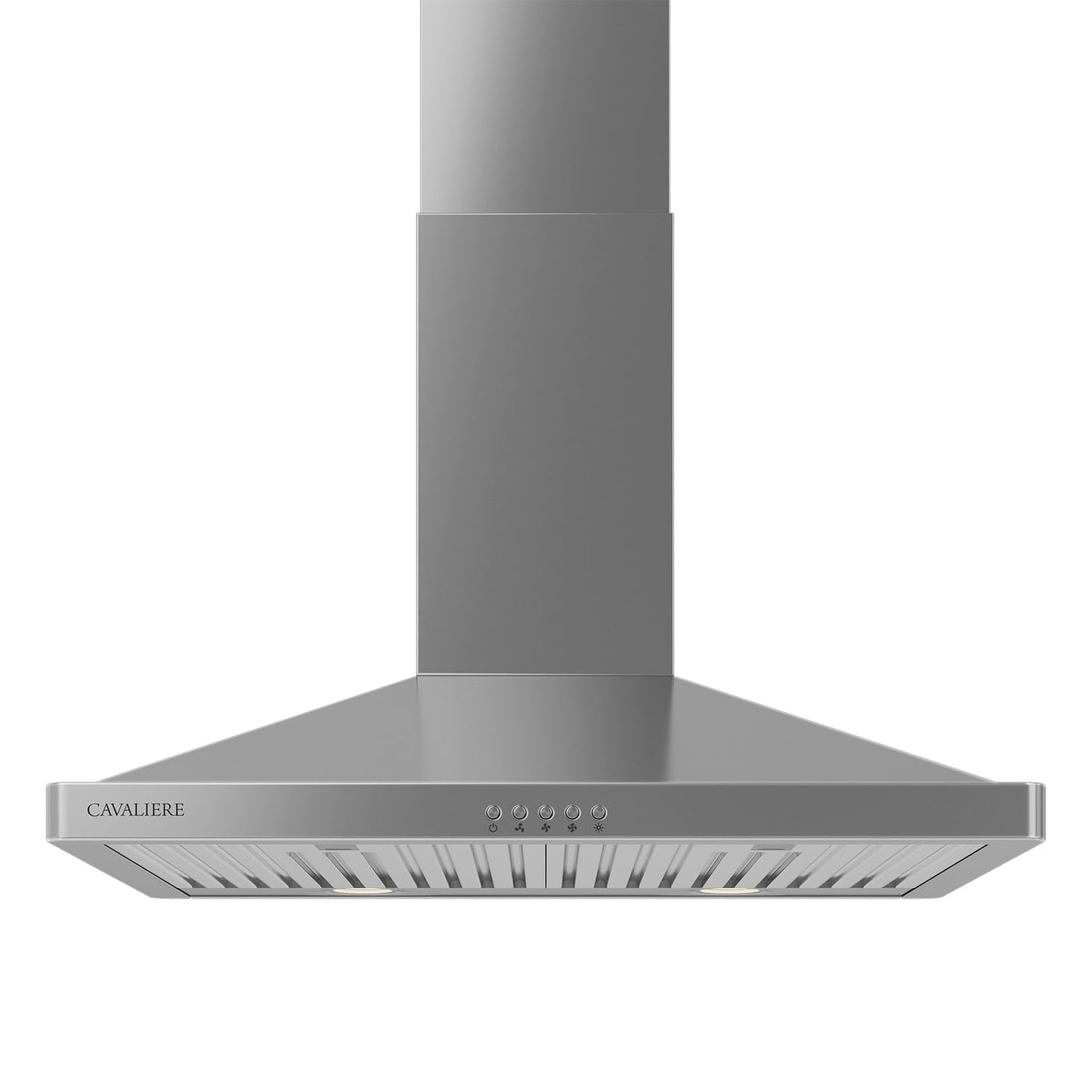 CAVALIERE Value-Focused 462 CFM Wall Mount Range Hood 30 Inch, 3-Year Warranty, Enhanced Stainless Steel, Ducted/Ductless Range Hood Convertible (Kit Included) LED Lights, Baffle Filter, Touch Control