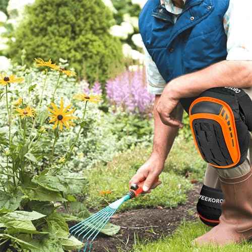 Knee Pads for Work, Heavy Duty Knee Pads with EVA Padding For Construction Gardening Flooring£¬1 Pair Double Thickness Knee Pads for Men and Women
