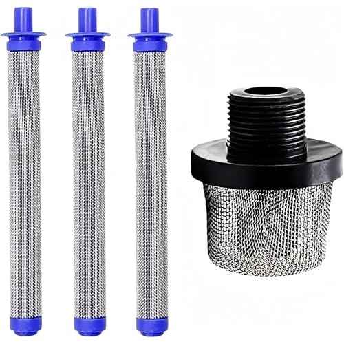 Replacement Filters Set for Graco Paint Sprayer Filters, Includes 1pk 288716 3/4-Inch Inlet Strainer Thread and 3pk 288749 Airless Spray Gun Filter, with for Graco Airless Paint Sprayers Gun