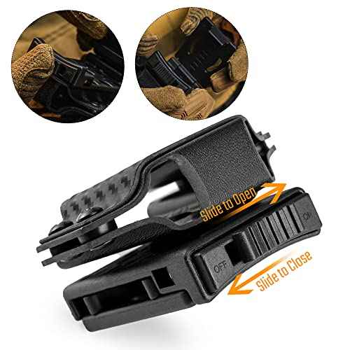 TACTICAL GEEK TX1 Multitool Sheath, EDC Multi Tool Sheath Holder Holster, Adjustable Sheath with Back Clip for Belt, Multi-Tool not Included (Carbon Fiber Grain)