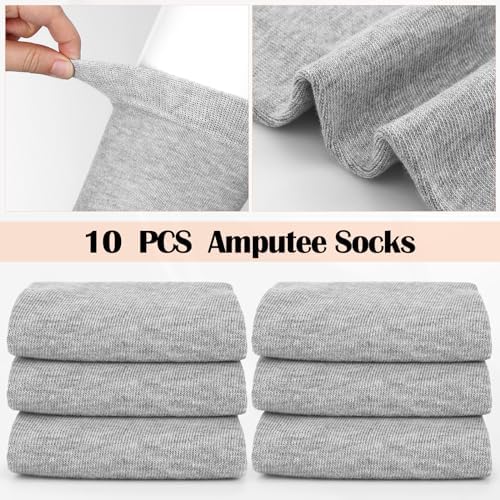 10 Pcs Prosthetic Stump Shrinkers Amputee Socks Stump Shrinker Prosthetic Limb Socks for Men Women