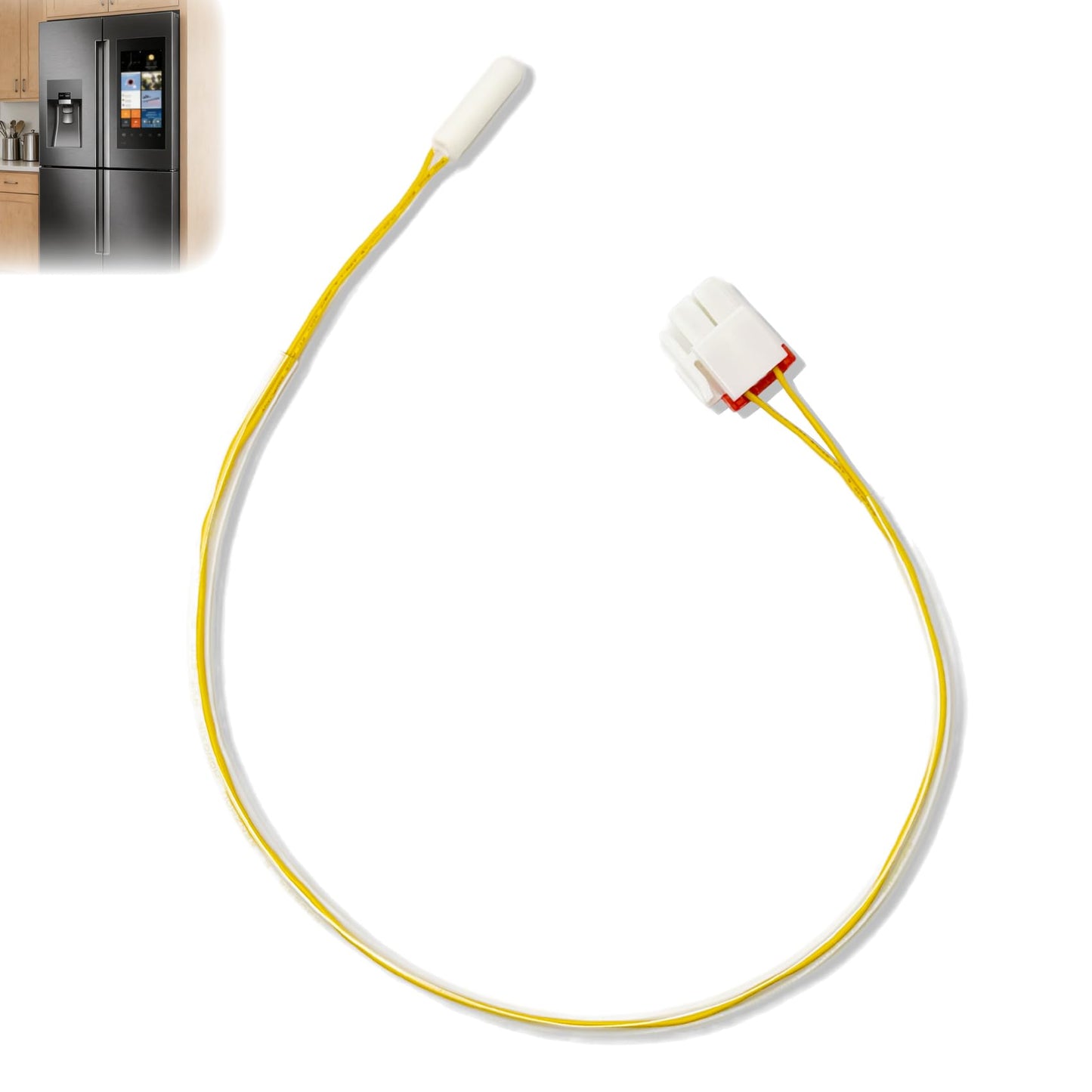 Upgraded DA32-10104N Refrigerator Temperature Sensor, Fits for Samsung Refrigerator, Replaces DA32-10104V 2030330 AP4979323 PS4138666 114002, Wide Compatibility, Precise Temperature Control