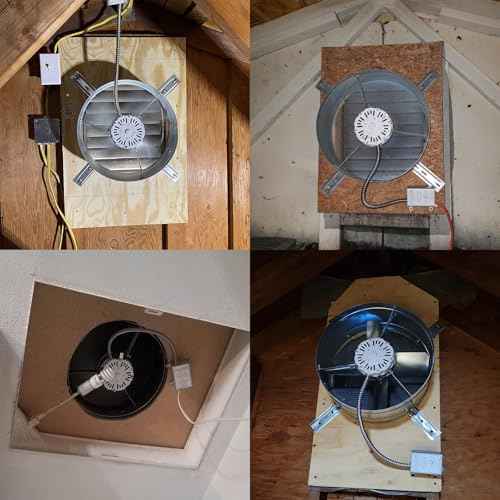 F0510B2497 White Attic Fan Replacement Motor Kit ? Includes F0510B2944 Power Attic Vent Fan Unit, Bridges, and Nylon Locking Nuts ? Compatible with Lomanco 2000 Series