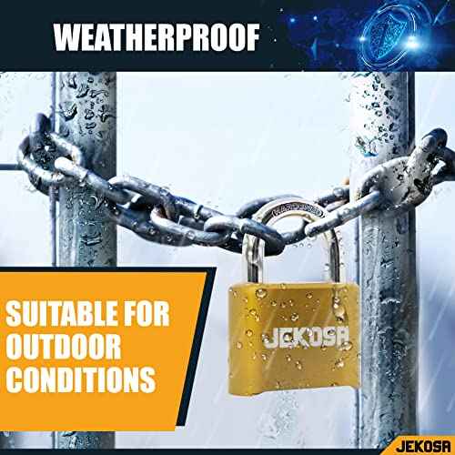 Jekosa¢ç JKC/50 [Weatherpoof] Heavy Duty Combination Lock Outdoor - Lock with 4 Digit Code [No Key] - Ideal for Gate, Shed, Fence
