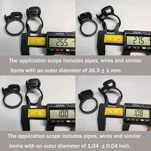 Double Gripping Nylon Hose Clamps, Snap Grip Nylon Plastic Hose Clamps (25.5-27.5mm (1inch), 20pack)