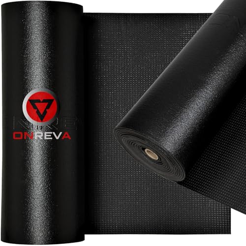 ONREVA Tool Box Liner 24 inch Wide x 12 ft Large, Thick Heavy Duty Toolbox Drawer Liners, Rolling Tool Chest Foam Mat, Shelf Rubber Mat, Black Non-Slip Organizer Pad for Cabinet, Workbench