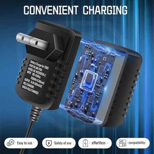 136-9126 Battery Charger - by Huthbrother, Compatible with Toro 22" Lawn Mower Battery Charger, Replaces 114-1588, 104-7401, Fits Battery 106-8397 105-6845 104-7682 104-7903 115-1304 (12V)