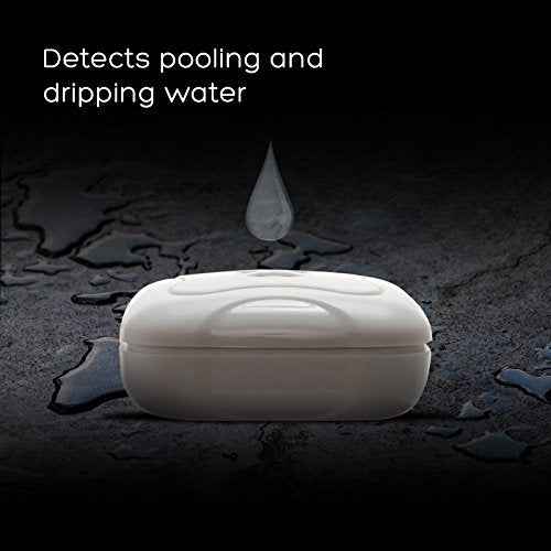 8 Pack Water Leak Detector - 95 dB Flood Detection Alarm Sensor for Bathrooms, Basements, Laundry Rooms, Garages, Attics and Kitchens by Mindful Design (White)