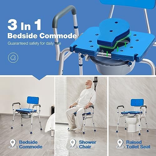 GreenChief Bariatric Shower Chair 700lb Heavy Duty Shower Bench with Extra Wide Seat, Large Shower Seat with Handles for Inside Shower for Elderly Disabled Obesity (Extra Oversize)