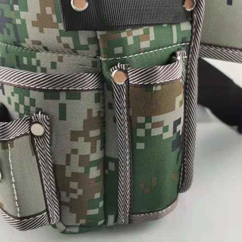 Oxford Cloth Waist Tool Bag with Belt Multiple Pocket Tool Pouch Electrician Tool Organizer Bag