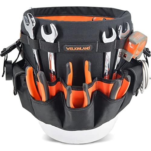 WELKINLAND 5 gallon bucket tool organizer, 5 gallon bucket holder, bucket liner, Bucket tool organizer, Tool bucket, Bucket tool bag, Bucket organizer, Bucket bag organizer, Bucket organizer