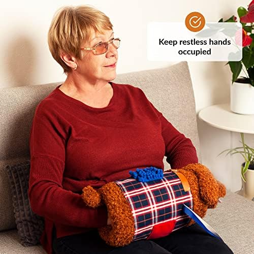 ODOXIA Fidget Muff and Blanket for Elderly | Fidget Blanket for Dementia | Dementia Products for Elderly | Gift and Activities for Seniors with Alzheimer’s | Sensory Toys