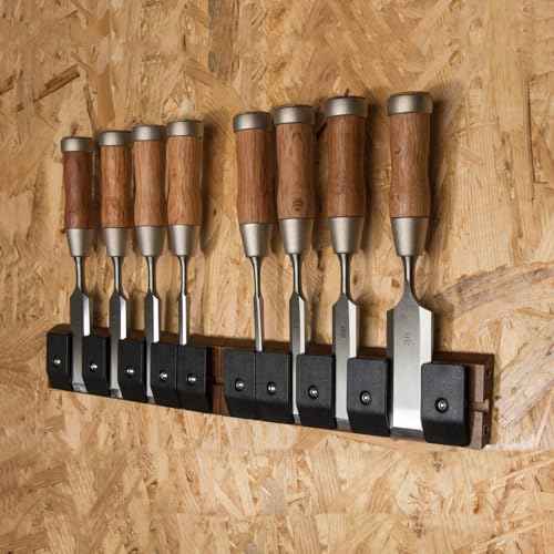 Modular Chisel Storage Rack for Woodworking Workshop Tool Orghanization