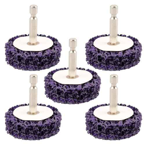 Paint Stripper Discs, 2" Effective Paint Remover for Metal, 5 PCS Quick Change Paint Eater with 1/4" Hex Shank, for Grinding Wood, Metal, Plastic and Fiberglass.