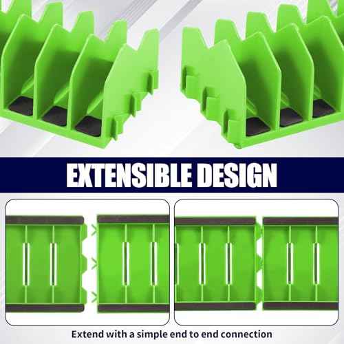 Plier Rack, 4 Pack Tool Drawer Organizer with Non-Slip Rubber Base, 10 Slot Pliers Tool Organizers for Toolboxes