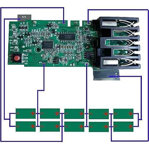 Protection Circuit Board for Milwaukee M18 Battery - Compatible with 1.5Ah, 2.0Ah, 3.0Ah, 4.0Ah, 5.0Ah and 9.0Ah Models (2-Pack)