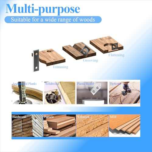 15mm Square Tungsten Carbide Replacement Cutter Inserts Knives 15 x 15 x 2.5mm-4 Edges with 2" Face Radius fit for Woodworking Helical Planer Head and CNC or DIY Wood Lathe Turning Rougher Tools 10pcs