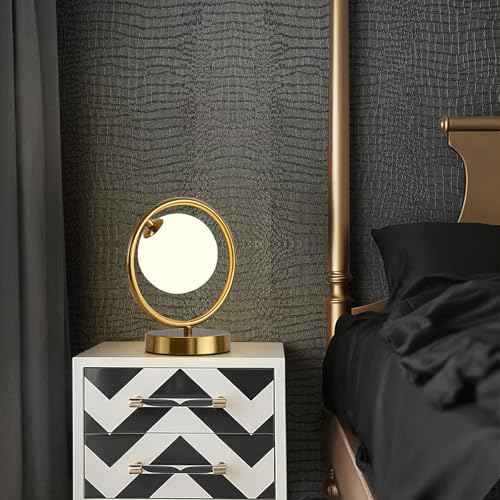 Zeeko Black Peel and Stick Wallpaper 17.3" x 590" Removable Crocodile Wallpaper Embossed Contact Paper Textured Wall Paper for Cabinet Bedroom Bathroom