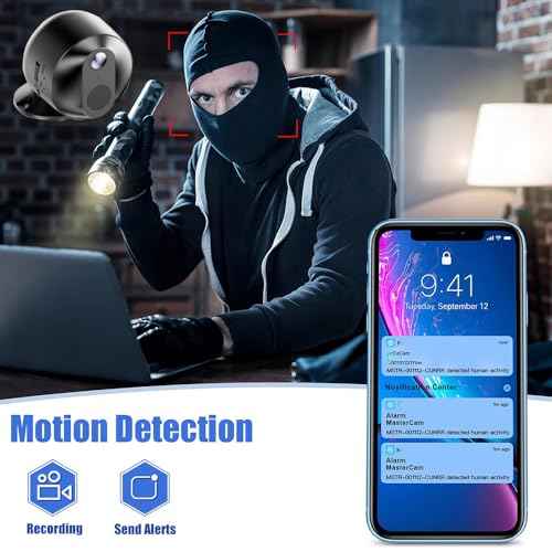 Mini Camera, 1080P HD Hidden Indoor Home Security Camera, WiFi Nanny Cam with 90 Days Standby Battery Life, Wireless Surveillance Cameras for Baby/Pets£¬Auto Night Vision, AI Human Detection
