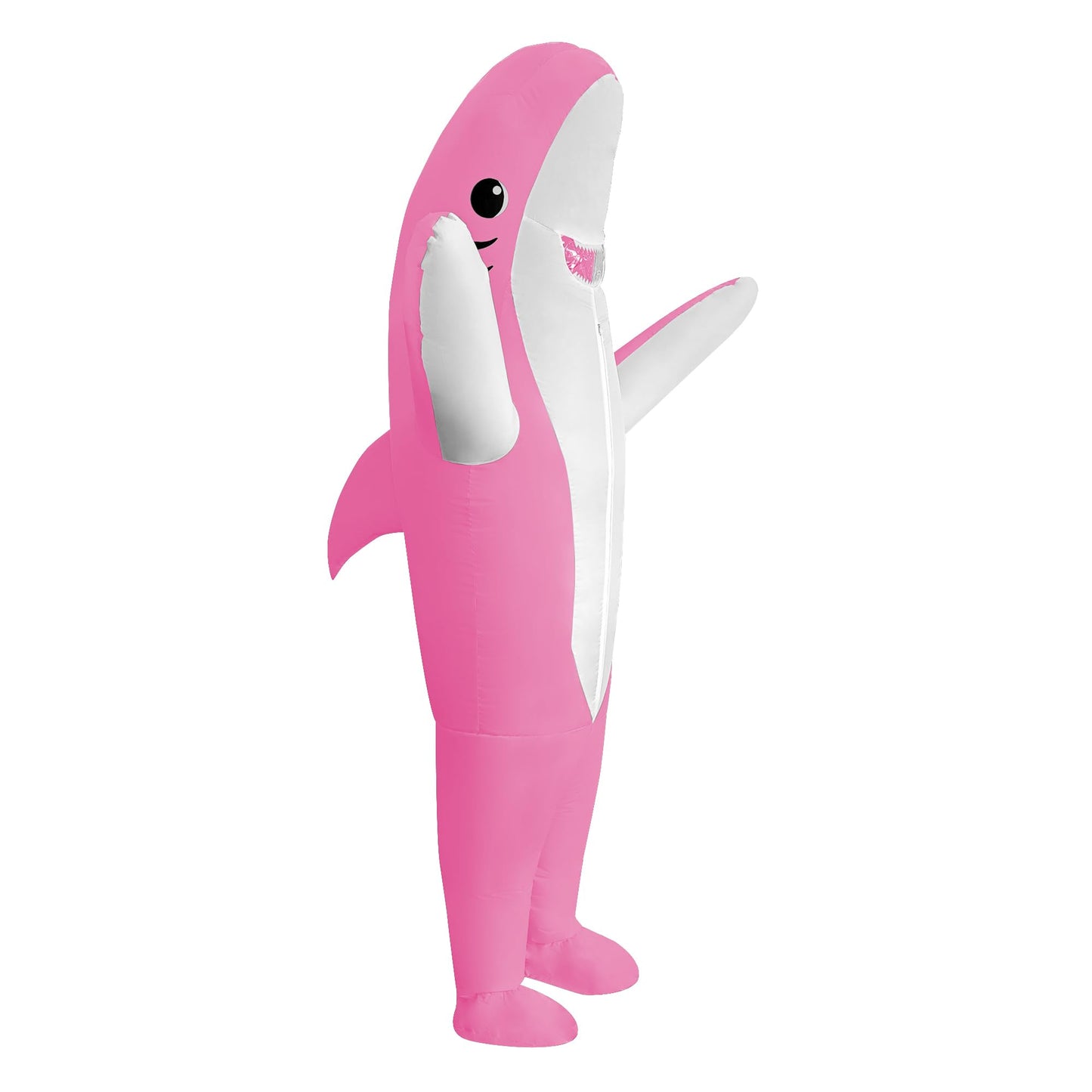 DeHasion 2 Packs Inflatable Animal Costume Halloween Costume Christmas Blow-Up Costume for Adult/Christmas/Birthday Party (Blue/Pink Shark)