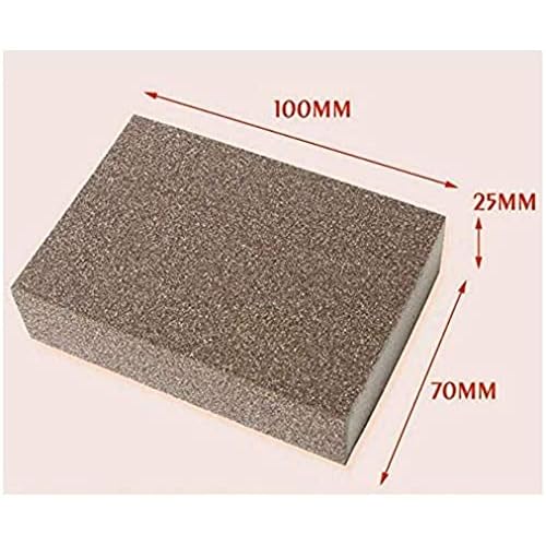 150# Grit Sponge Emery Cloth Sandpaper Blocks Buffing Diamond Polishing Pads Hand Sanding Tool 6pcs