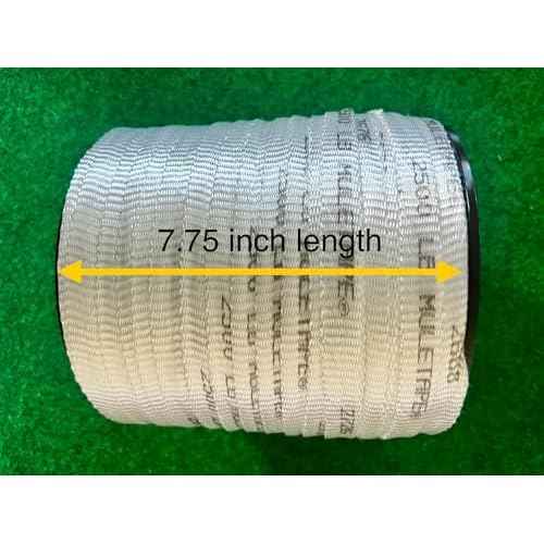 3/4" x 600ft Polyester Pull Tape - 2500LB Tensile Strength Mule Tape, Heavy Duty Webbing for Tie-Downs & Pulling - Made in USA (Misprinted Markings)