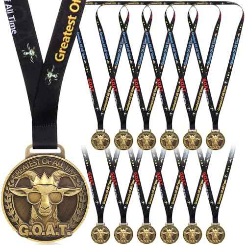 Award Medals 2'' Awards Trophy with Neck Ribbon Winner Prizes Bulk Gifts for Team Tournaments Prize Participation Competitions Achievement Party Favors