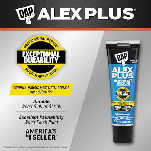 DAP Alex Plus Spackling, White, 7 Oz (7079818744)