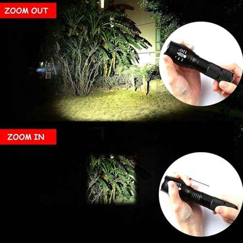 Military Grade 5 Mode High Lumens Tactical Led Waterproof Flashlight (4-Pack)