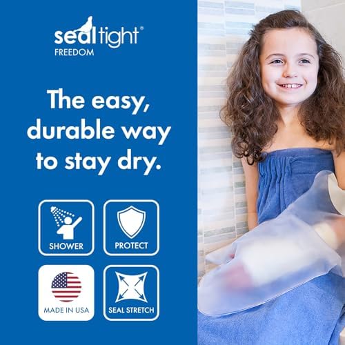 Brownmed - Seal-Tight Freedom Cast & Bandage Protector - Toddler & Child Arm Cast Protector for Shower & Swimming - Reusable, Waterproof Cast Shower Cover - Pediatric Arm