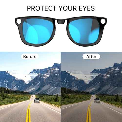 RCstyle Compatible With Ray-Ban Meta Wayfarer(Standard) Smart Glasses Color Changing Clip Set for Man and Woman 50-22 Size M