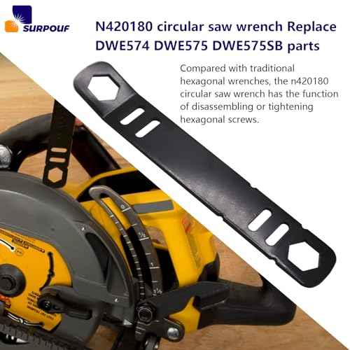 N420180 N165861 Circular Saw Wrench 60V 7-1/4-Inch Fits for DeWalt Replacement DWE574 DWE575 DWE575SB Part