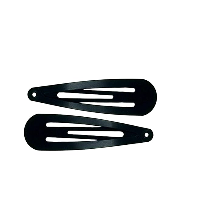 30,60 Pack Black 2 Inch Women Metal Snap Hair Clips Accessories No Slip Hair Barrettes Girls Women Hair Accessories (Black 60PCS)