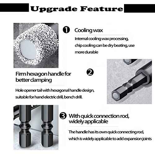 Mgtgbao 10pc 3/16¡± Dry Diamond Drill Bits Set£¬10PCS 5mm Hex Shank Core Drill Bit Brazed with Cooling Wax for Porcelain Tile Ceramic Concrete Granite Marble Hard Materials (not for Wood).