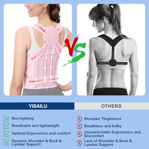 Back Brace Posture Corrector for Women and Men:Adjustable Shoulder Straightener,Back Support for Upper and Lower Back Pain Relief - Scoliosis,Hunchback, Hump,Thoracic, Spine Corrector ,L(37.4"-42.52")