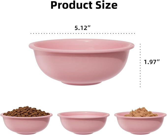 MS!MAKE SURE Spring Roll Single Cat Bowls Pink