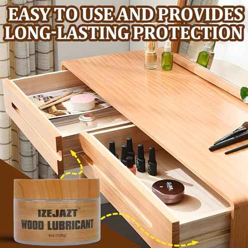 Drawer Wax£¬Multi - Purpose Paste Wax and Lubricant for Wood Furniture, Doors and Drawers - Wood Wax, Door Hinge Lubricant, Wood Drawer Lubricant(4 Oz)