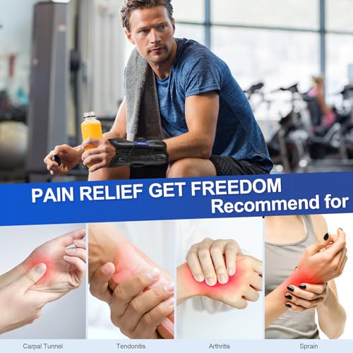 NEENCA Carpal Tunnel Wrist Brace for Night Support,Knob Adjustable Hand Brace for Tendonitis,Arthritis Pain，Sprain,Wrist Splint Support with Sleeves for Women&Men. (Right Hand, Medium)