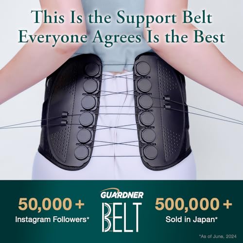 Lumbar Support Back Brace (Official) - Enhances Comfort, Breathable Design, Lower Back Belt, Posture and Spine Support (S size, 23.6-28.7 in)