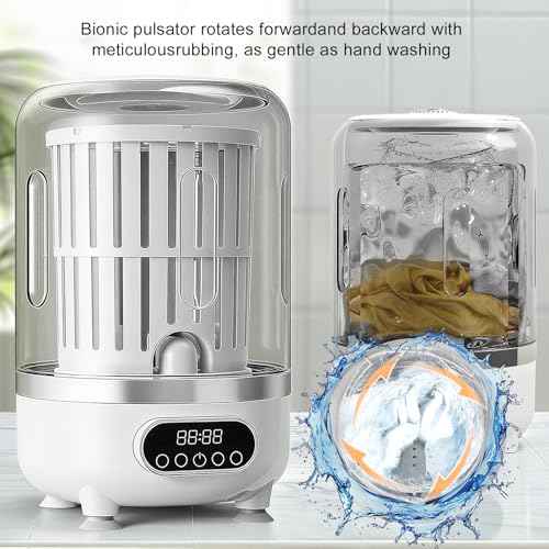 3L Portable Washing Machine,3 In 1 Portable Washer And Dryer Underwear Washing Machine,Mini Lavadora Portatil for Home, Apartment, Hotel, Camping & Travel(3L capacity)