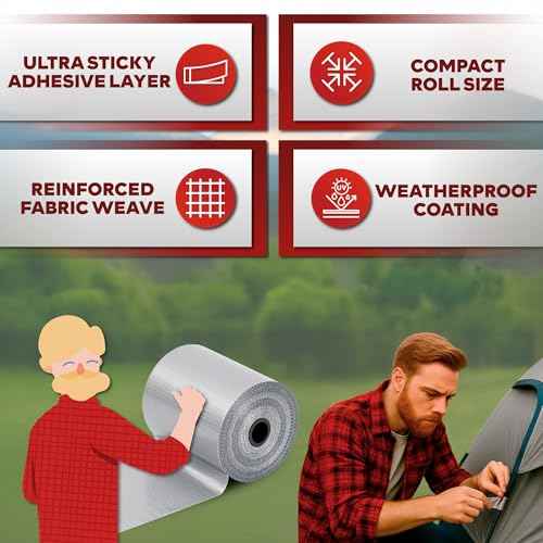 XFasten Mini Duct Tape Rolls With Rope - Grey/Silver 2 Inch x 20 Feet (3-Pack) 11mils Travel Small Roll - EDC Gear for Outdoor Camping Emergency Repair