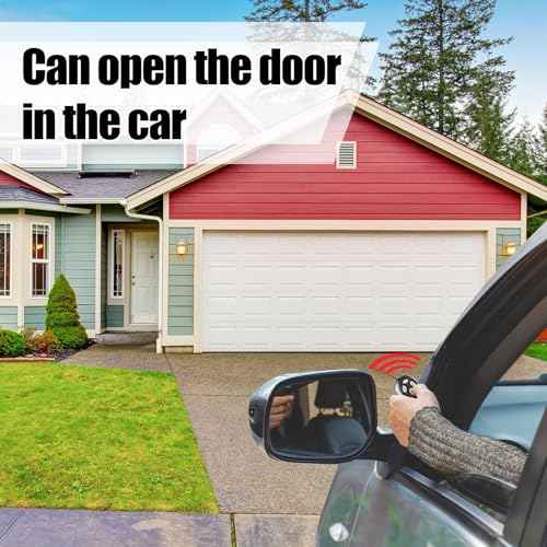 Kingdder 6 Pcs 4 Channels Gate Opener Remote Compatible with Aleko LM123 433.92mhz Garage Door Remote Control Transmitter with Keychain for a Variety of Doors, Easy Programming