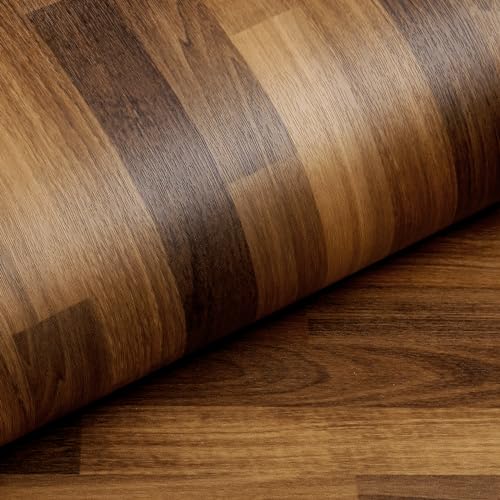 Livelynine Dark Butcher Block Contact Paper for Countertops Waterproof Wood Grain Wallpaper for Kitchen Countertop Laminate Sheets Self Adhesive Desk Vinyl Wrap Counter Top Covers for Table 15.8x78.8